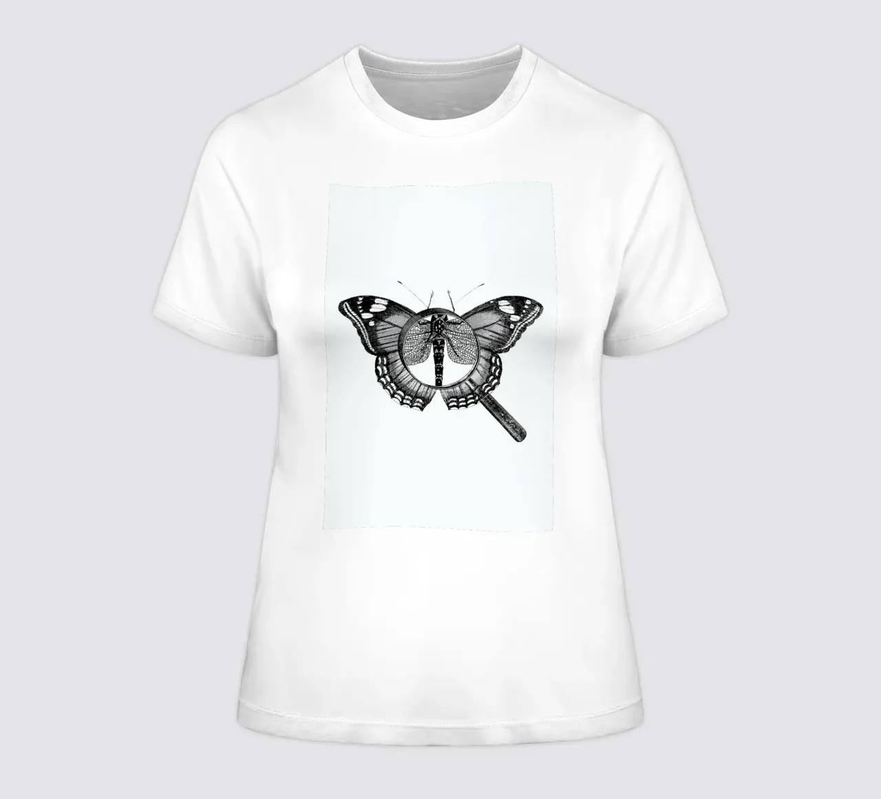 Loeping Good (Butterfly) women's fitted t-shirt by BlauMaschine