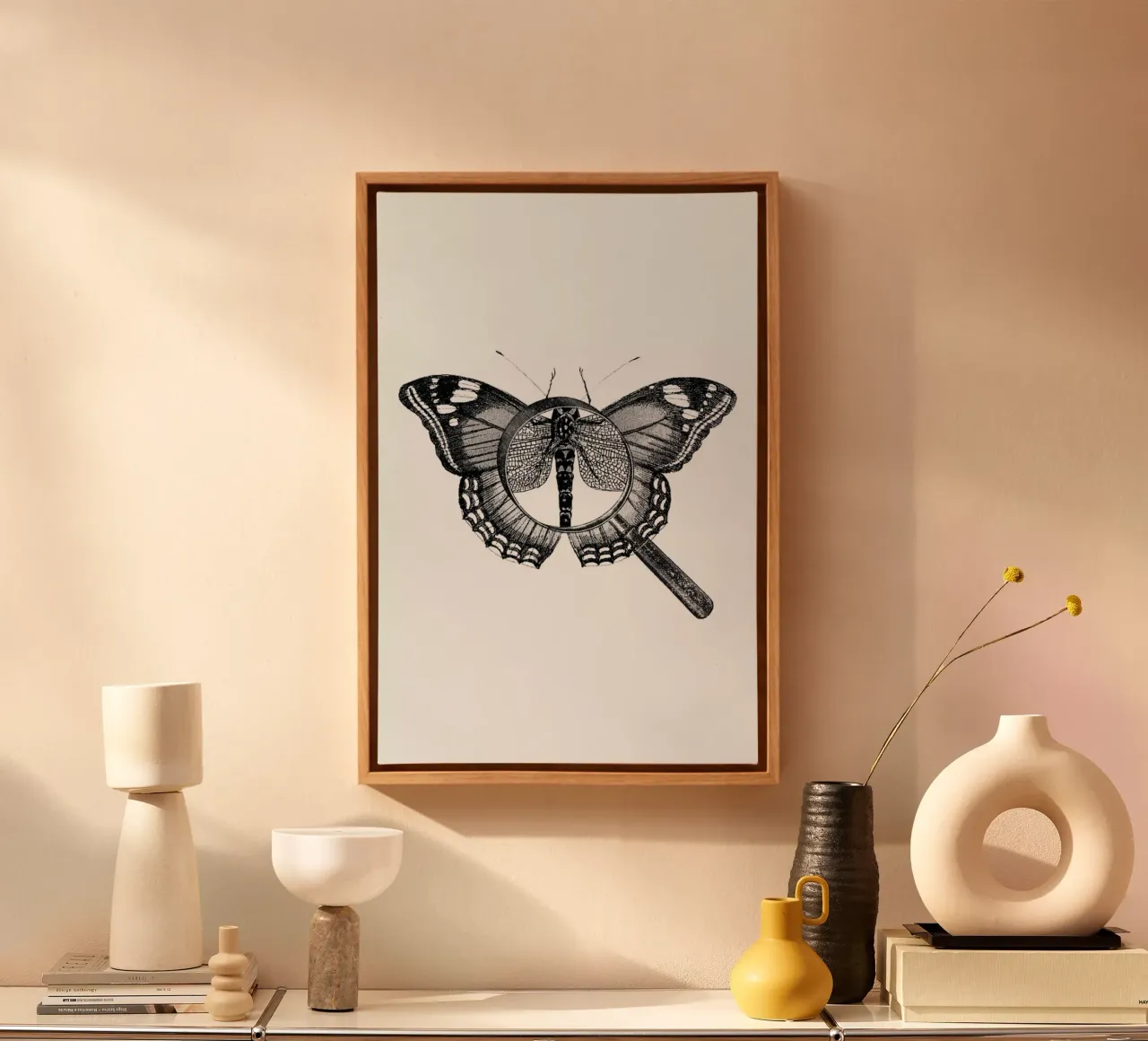 Loeping Good (Butterfly) tela con Cornice a cassetta da BlauMaschine