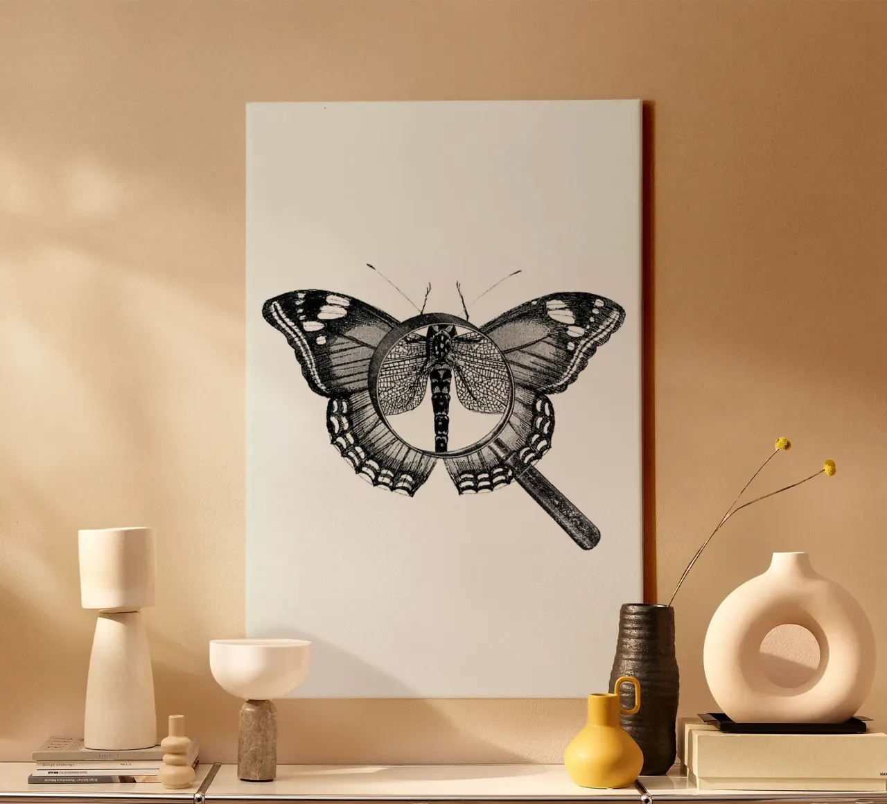 Loeping Good (Butterfly) tela con Cornice a cassetta da BlauMaschine