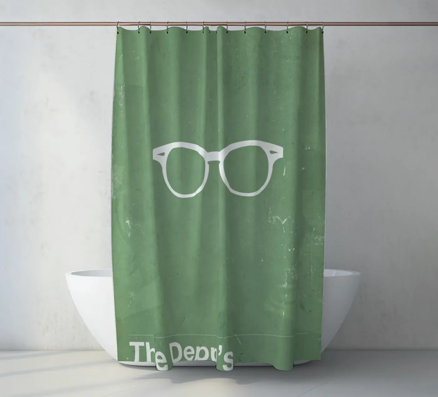 Framework Depp shower curtain by Moxy Creative House