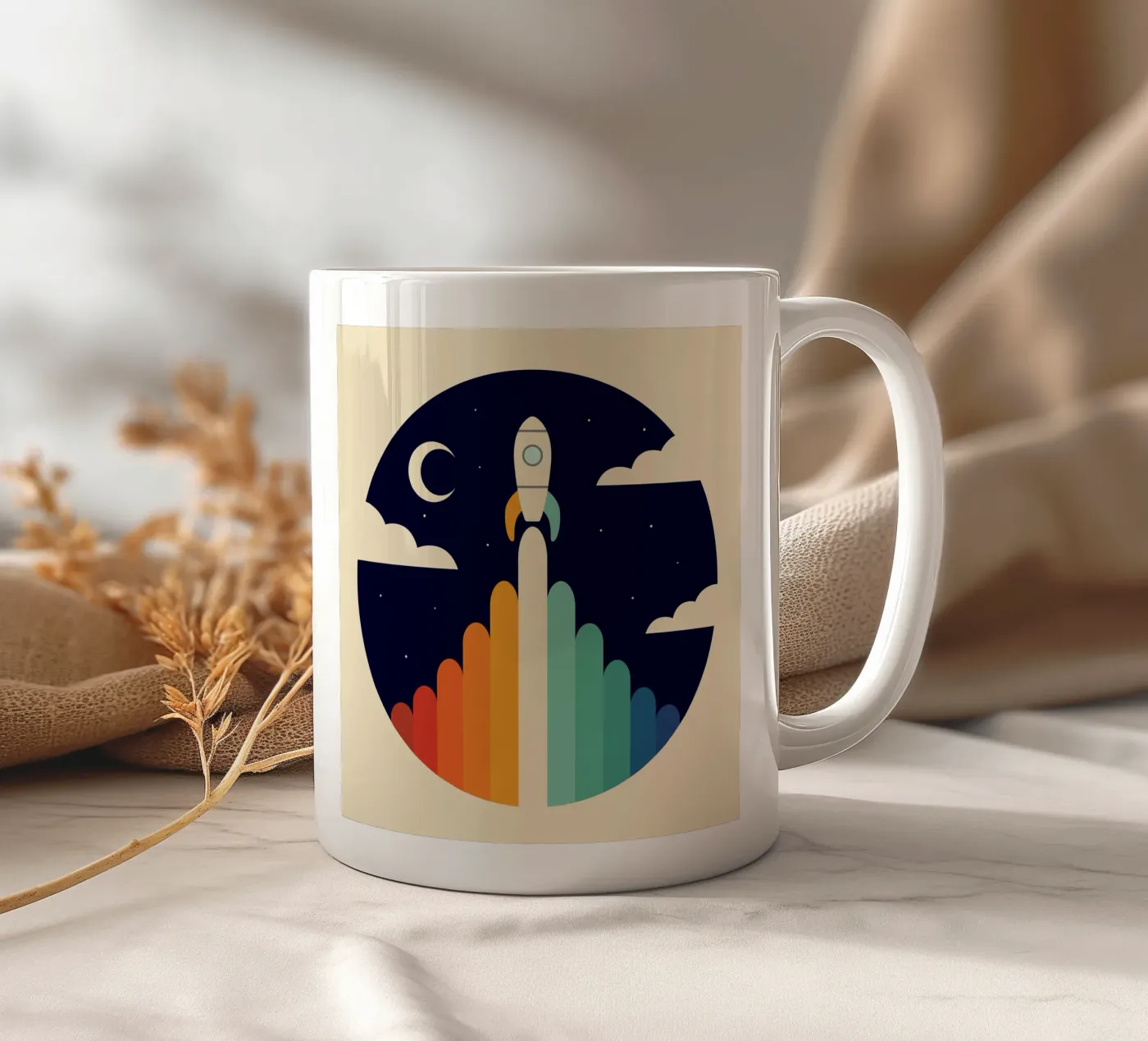 Up ceramic mug by Andy Westface