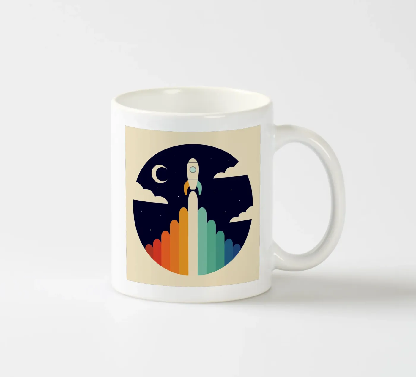 Up ceramic mug by Andy Westface