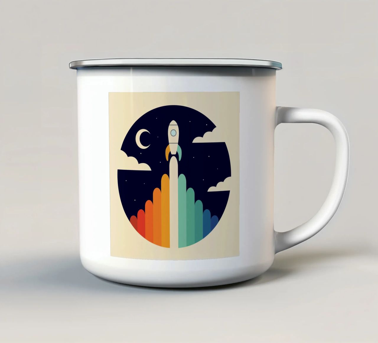 Su tazza in smalto da Andy Westface