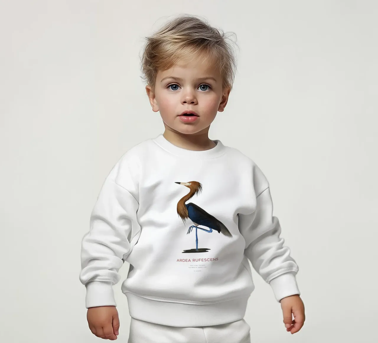 Airone rosso o Ardea rufescens felpa neonato da Vintagrafica