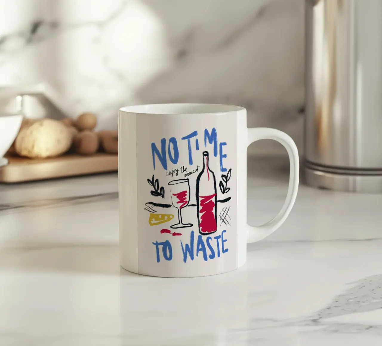 No Time to Waste tazza in ceramica da Magnific