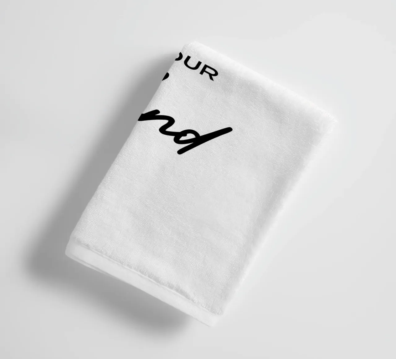 Your Only Limit Is Your Mind Minimalist Typography towel by YV TYPOGRAPHY