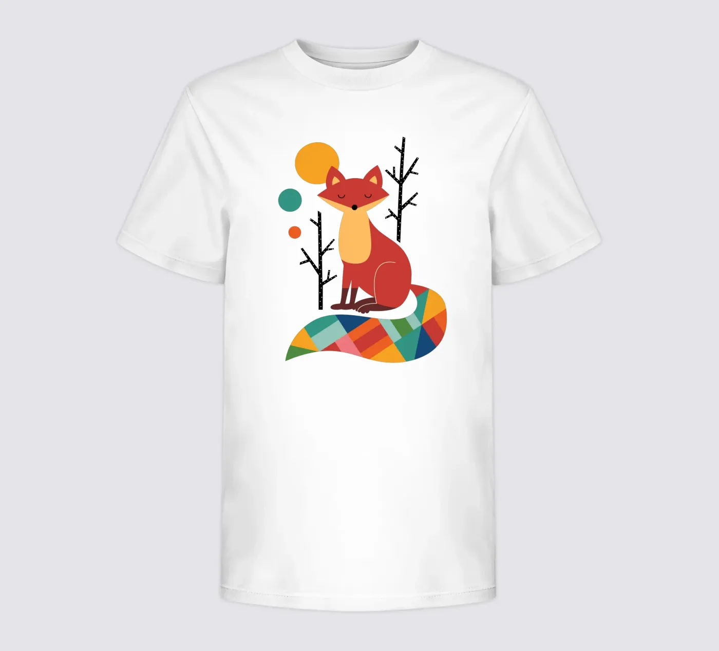 Volpe arcobaleno t-shirt bambini da Andy Westface