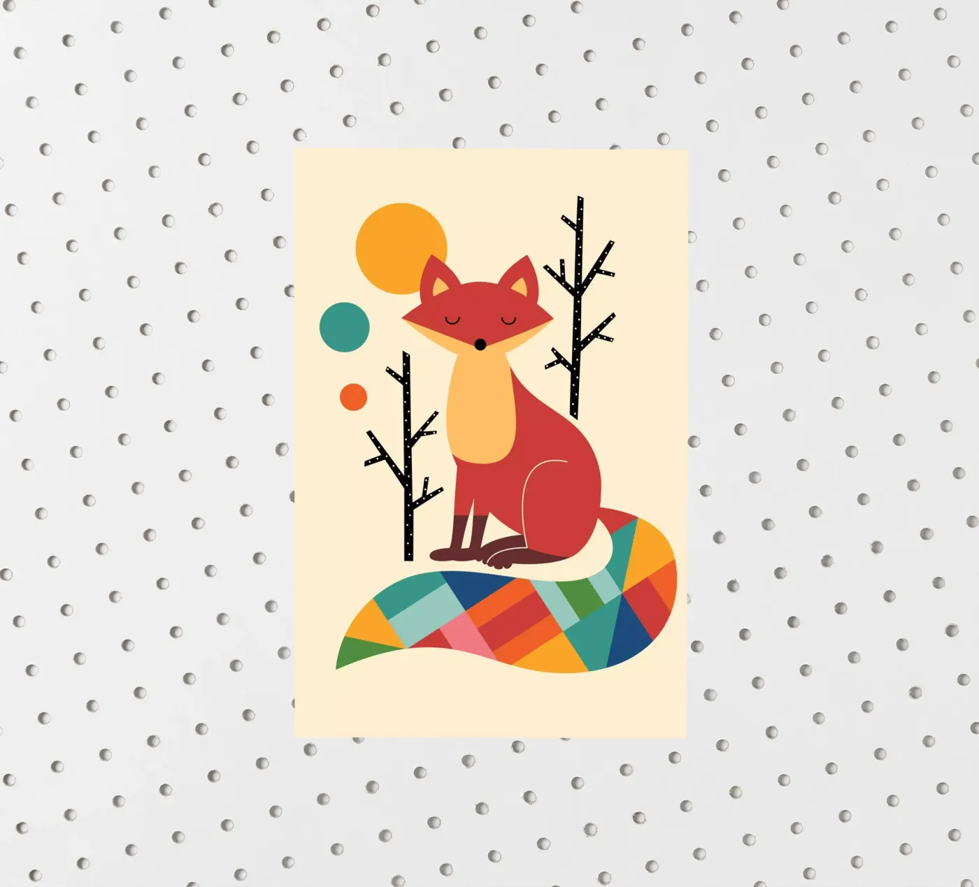 Rainbow Fox sticker by Andy Westface