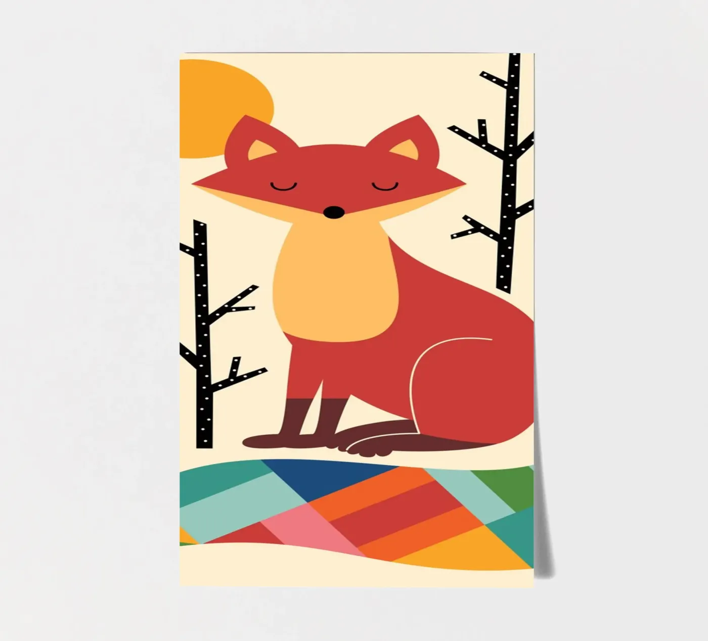 Rainbow Fox sticker sheet by Andy Westface