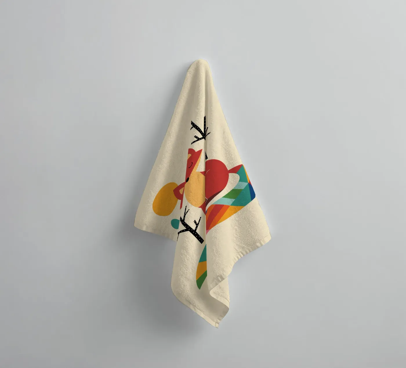 Regenbogenfuchs Handtuch von Andy Westface
