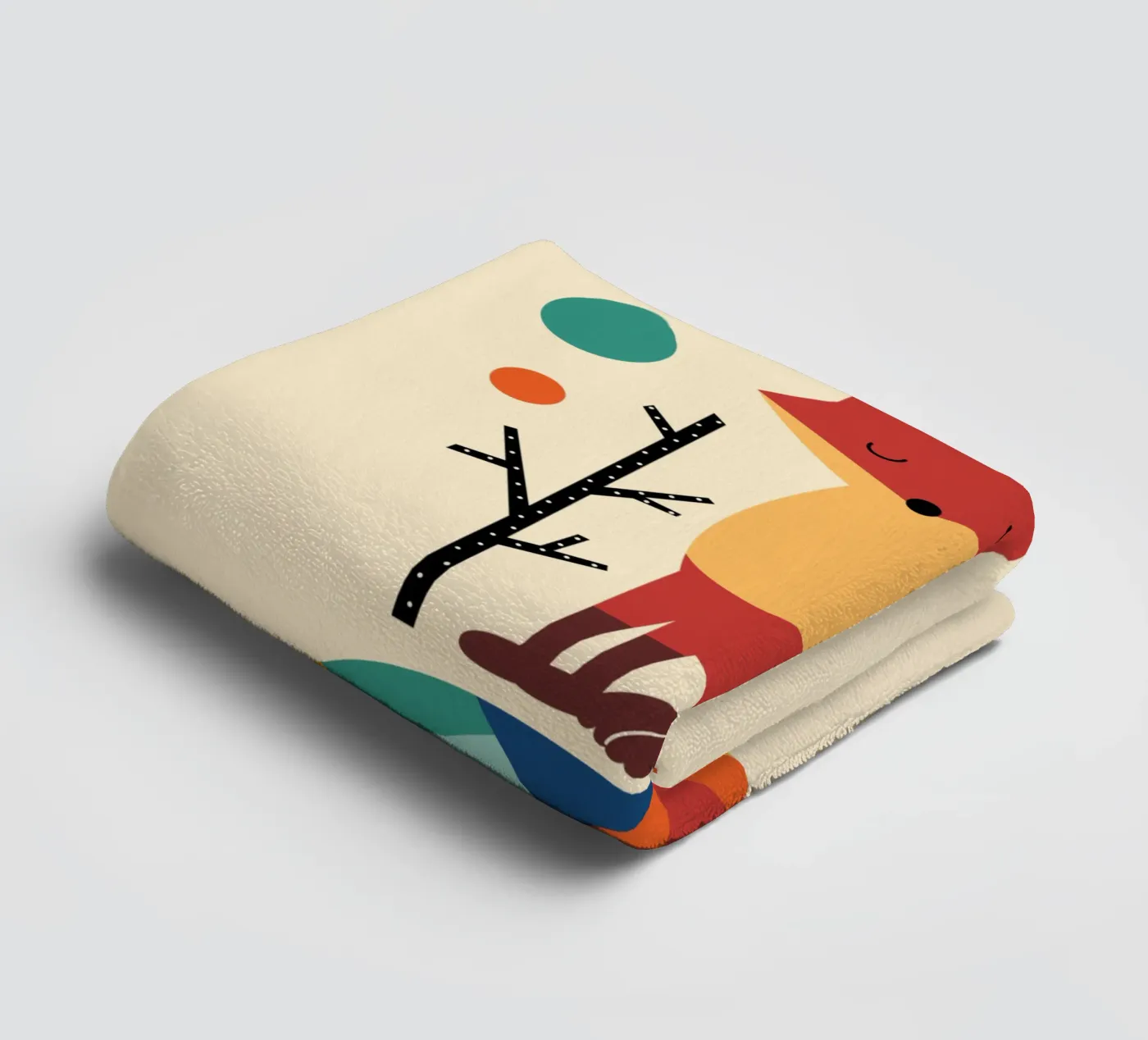 Regenbogenfuchs Handtuch von Andy Westface