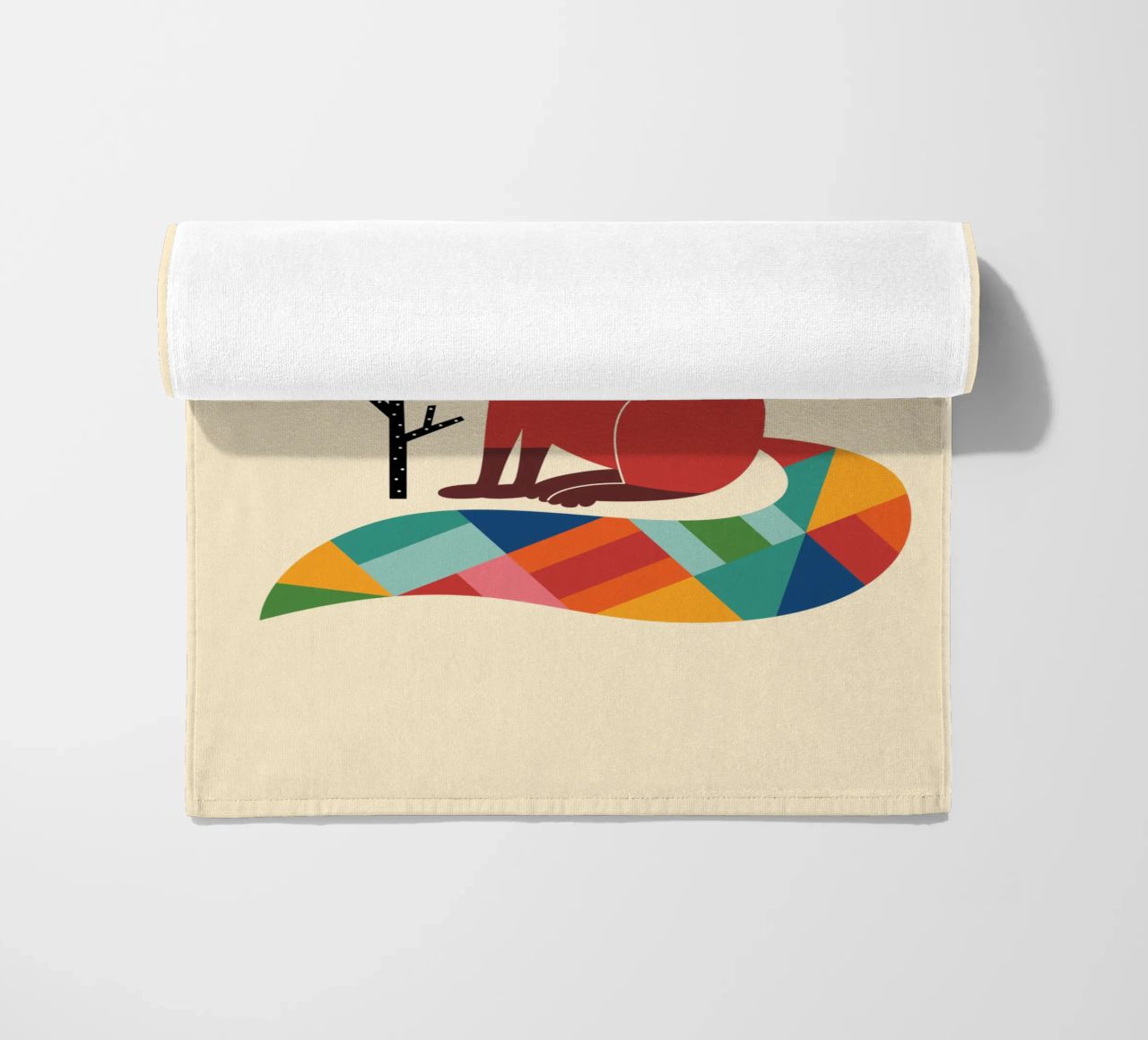 Regenbogenfuchs Strandtuch von Andy Westface