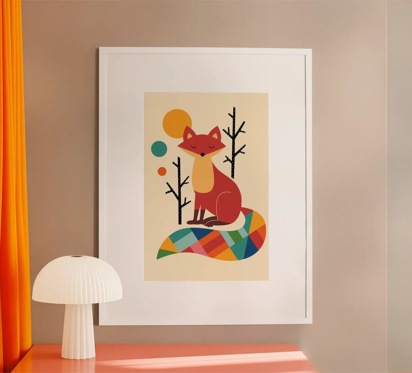 Regenbogenfuchs Poster von Andy Westface