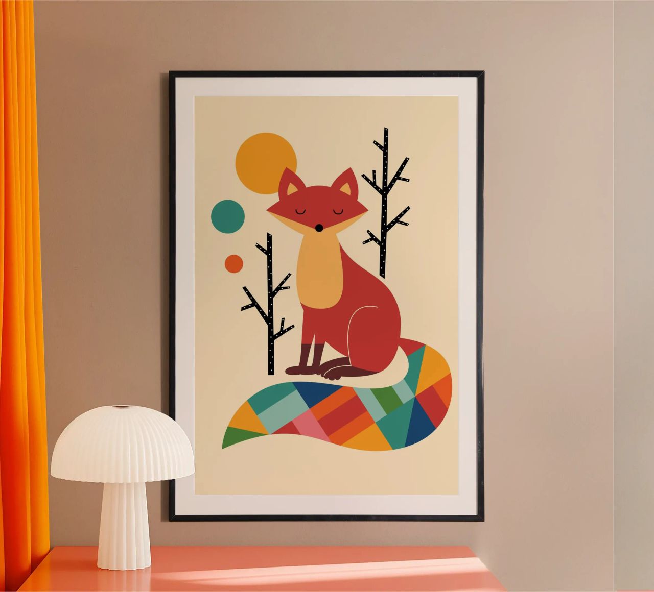 Regenbogenfuchs Poster von Andy Westface