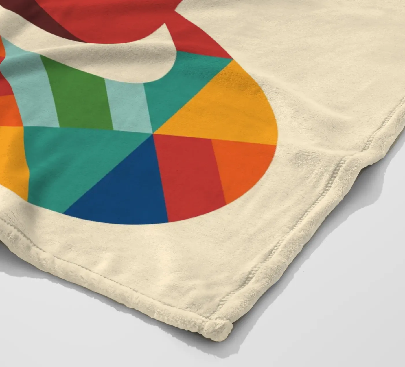 Rainbow Fox fleece blanket by Andy Westface