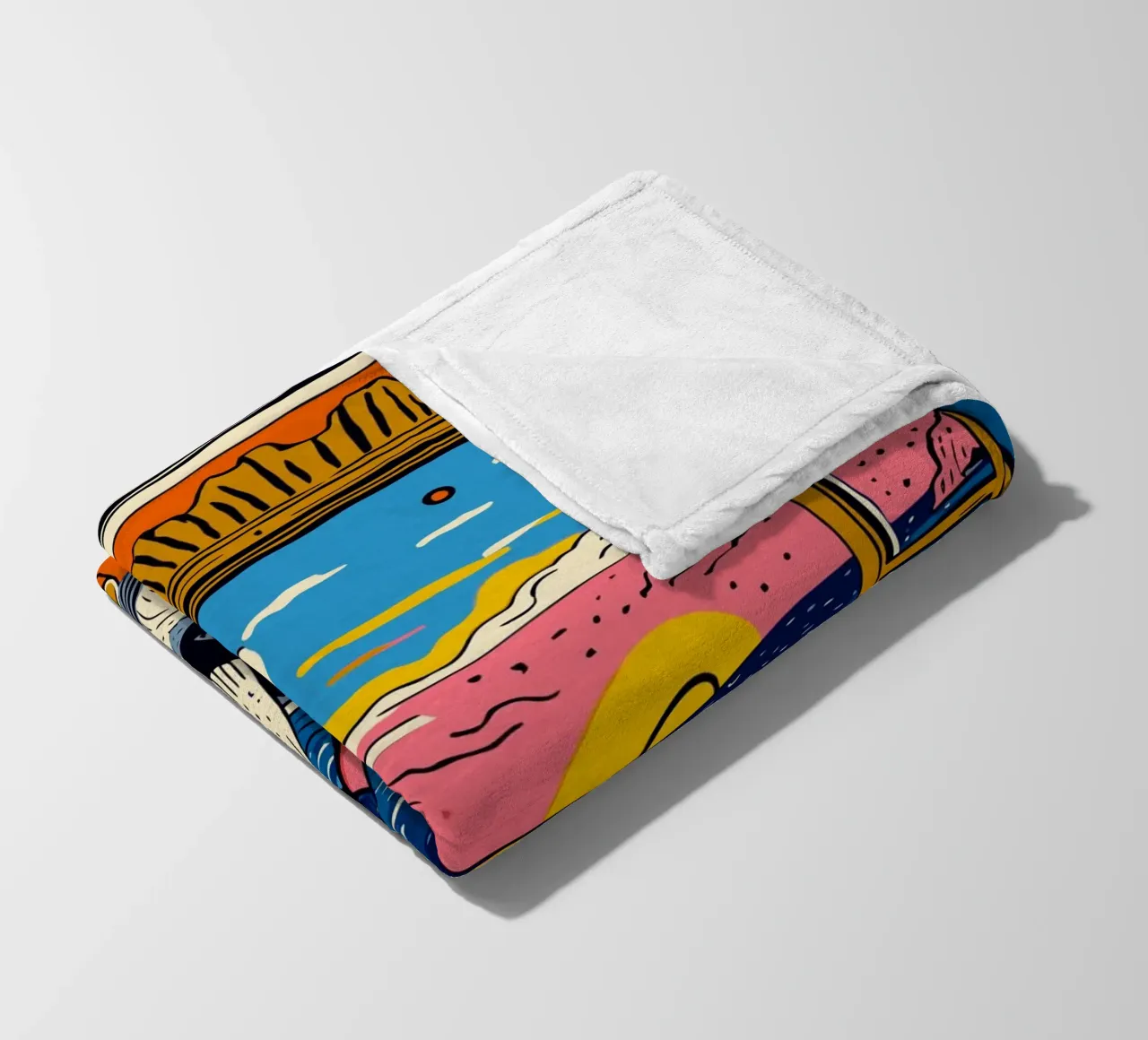 Tramonto in studio a Cannes coperta in pile da Couleursdusud