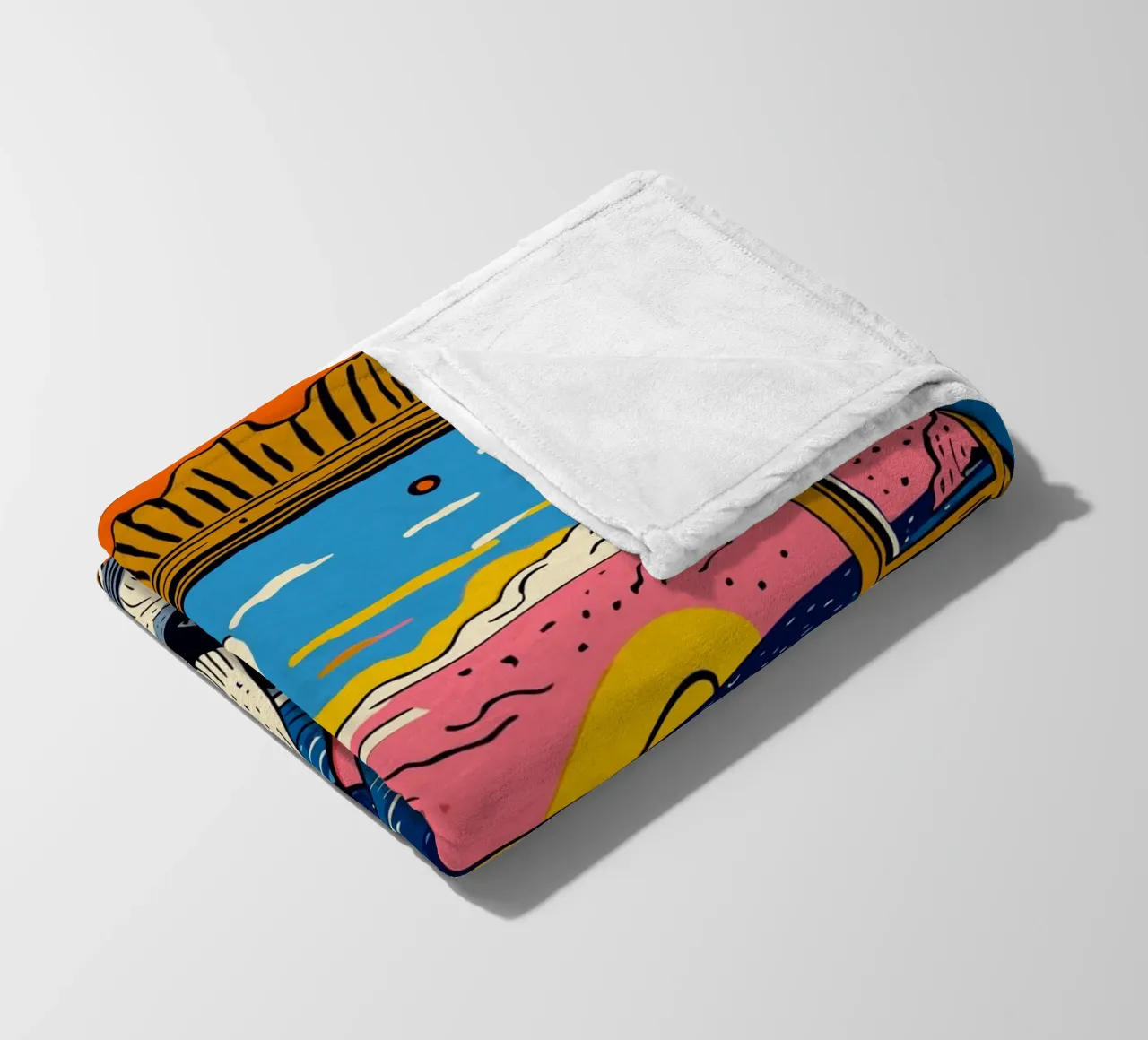 Tramonto in studio a Cannes coperta in pile da Couleursdusud