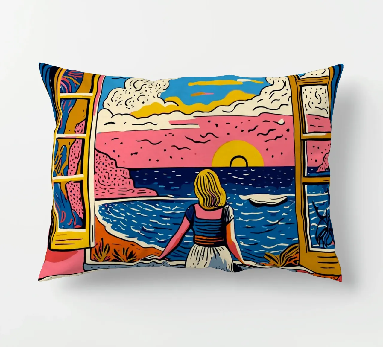 Tramonto in studio a Cannes cuscino da Couleursdusud