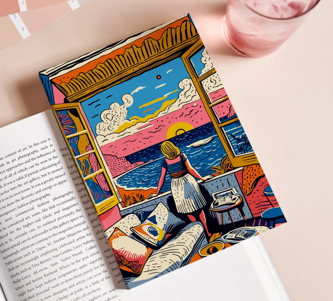 Sunset in the studio in Cannes notebook by Couleursdusud