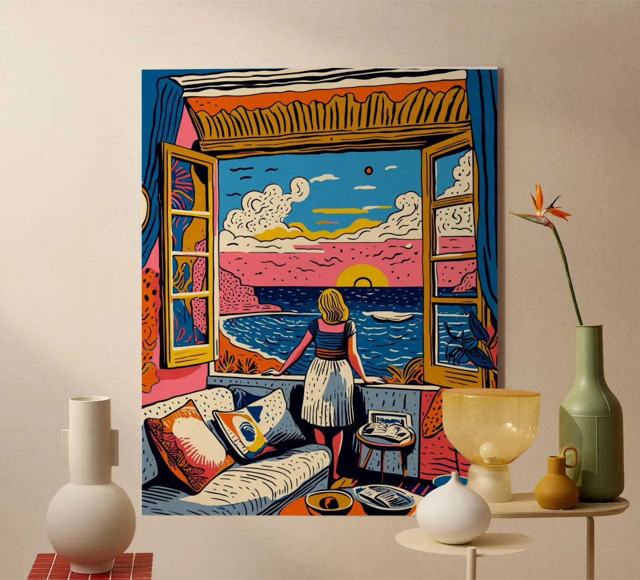 Tramonto in studio a Cannes plexiglass da Couleursdusud