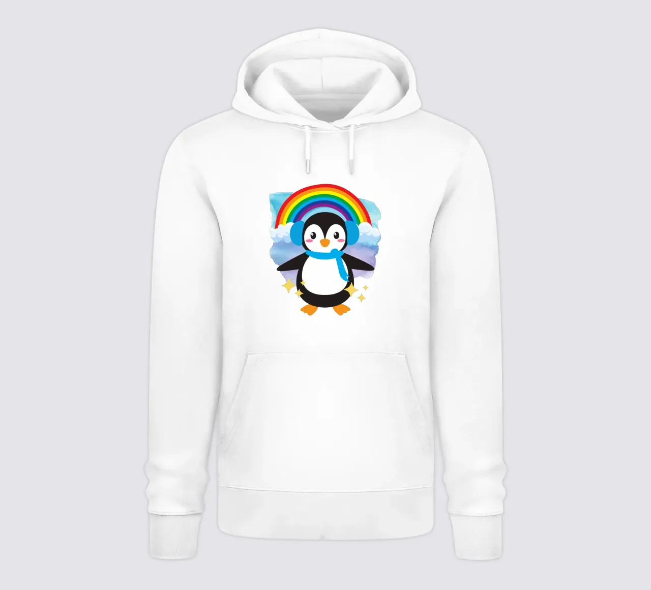 Un simpatico pinguino felpa con cappuccio da yukihana
