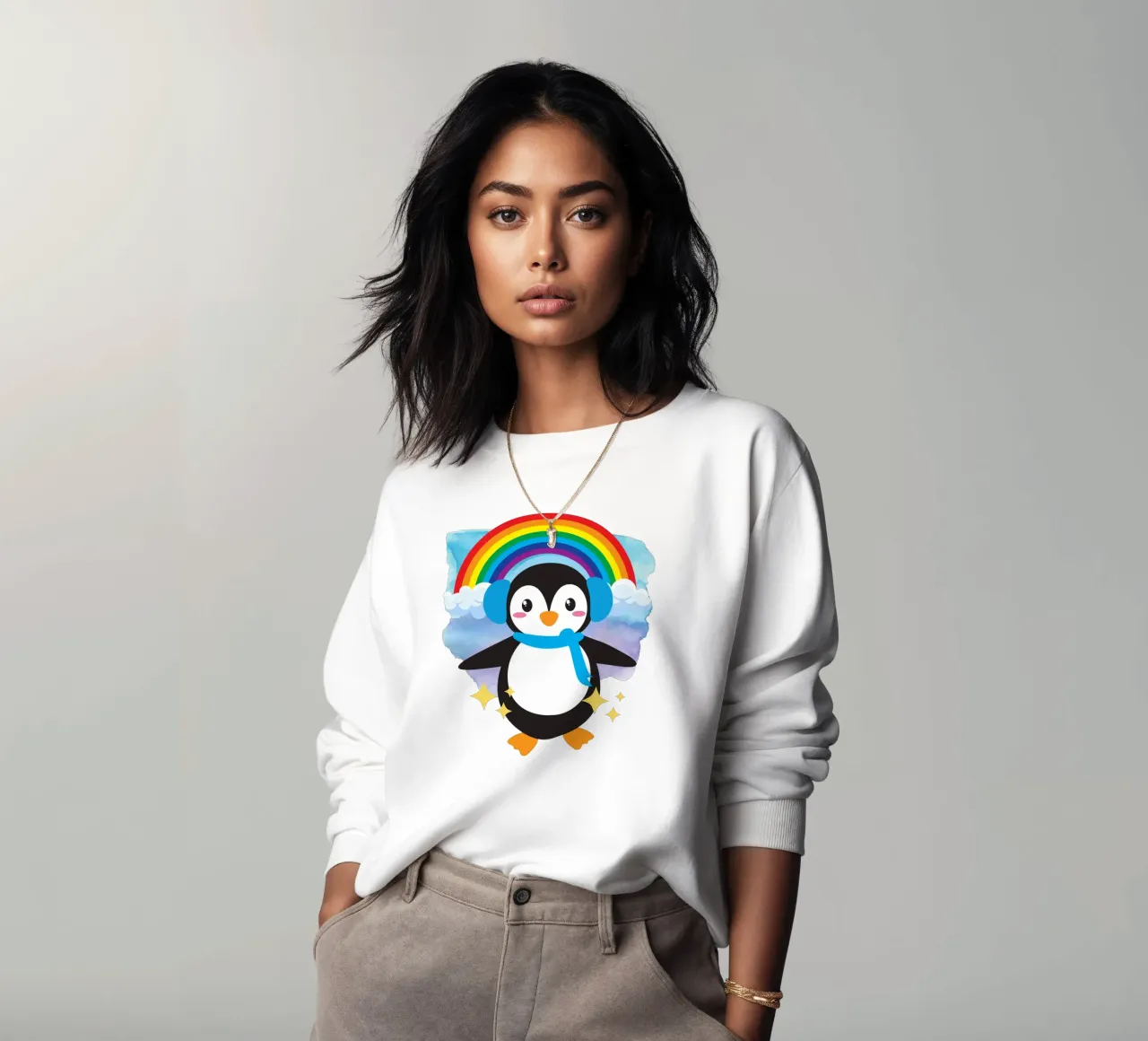 Cute Penguin sweatshirt by yukihana