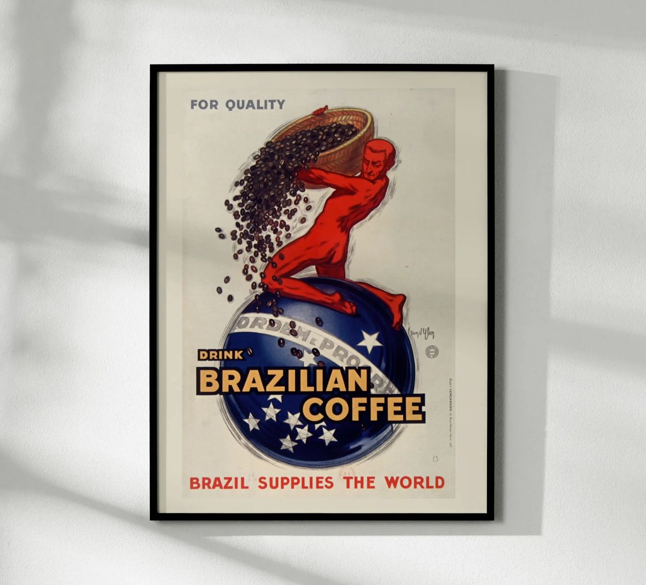 Brazil Supplies the World Poster von ramosashop