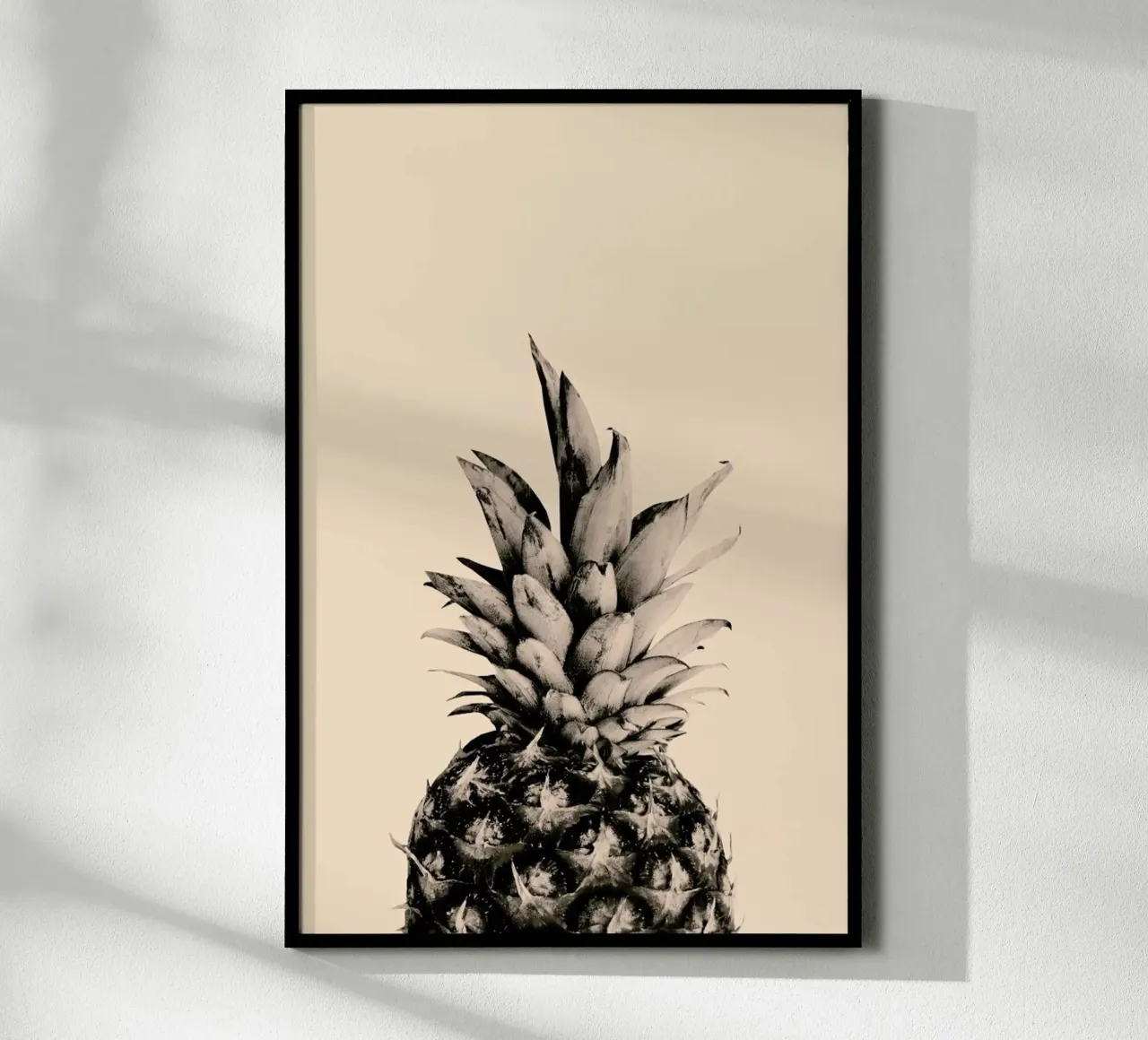 Pink Pineapple poster con telaio in plastica da cafelab
