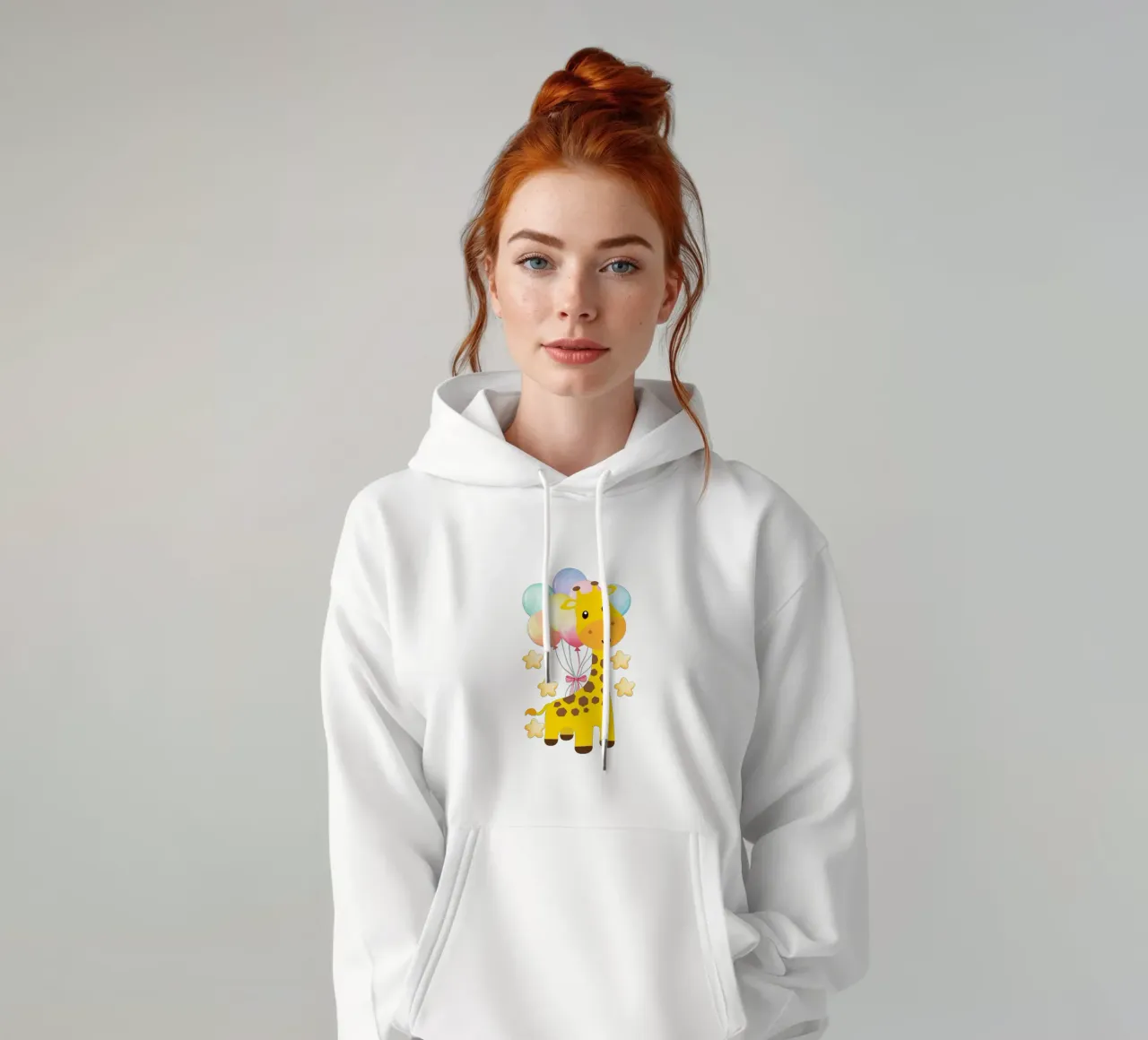 cute giraffe felpa con cappuccio da yukihana