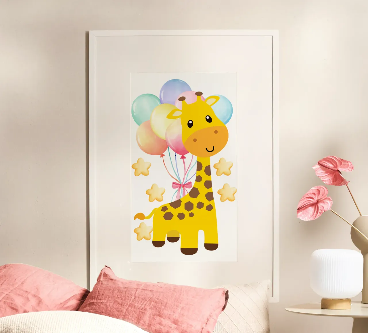 cute giraffe poster da yukihana