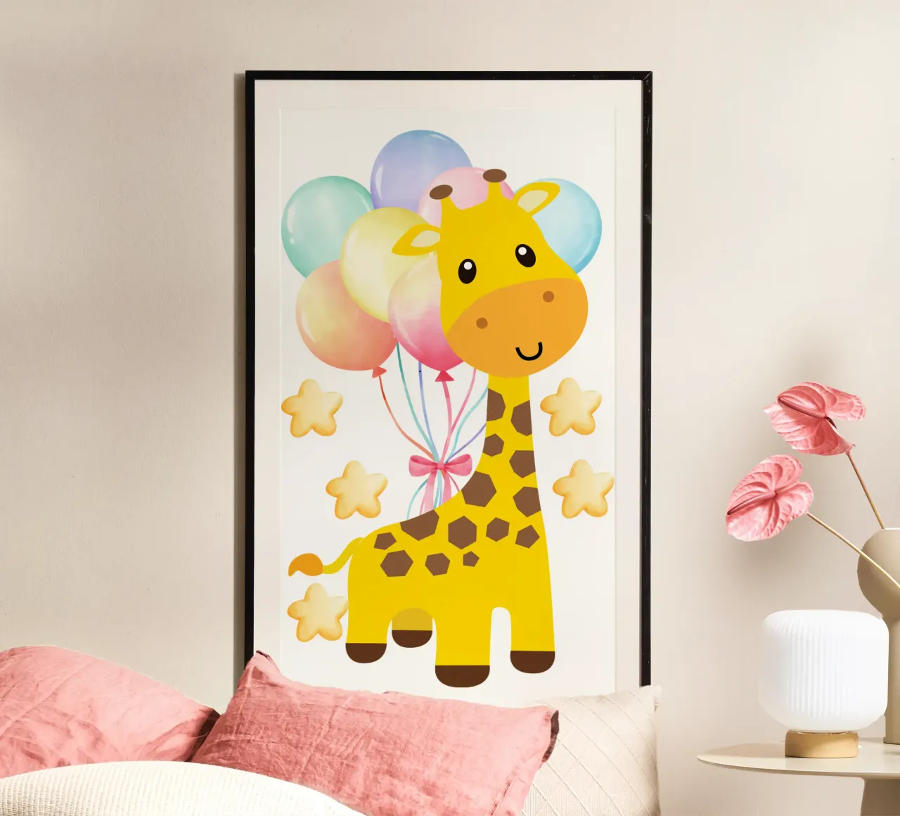cute giraffe poster da yukihana