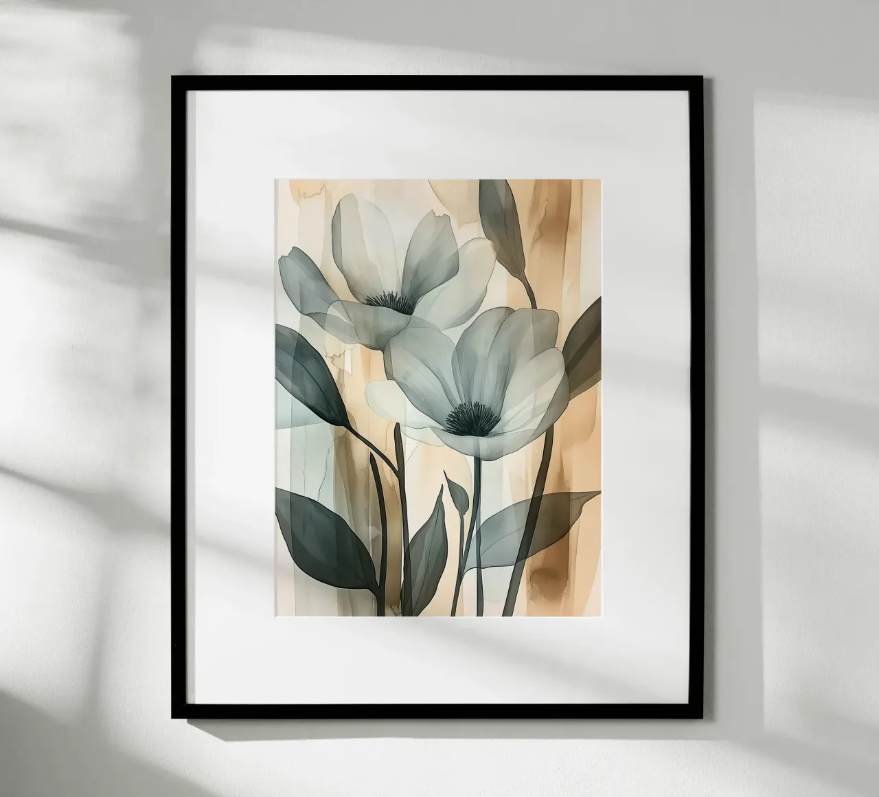 Eleganti fiori ad acquerello poster da Flora & Horizon