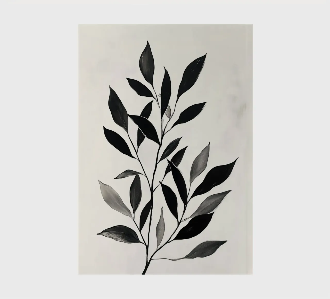 Monochrome foliage notebook by Flora & Horizon