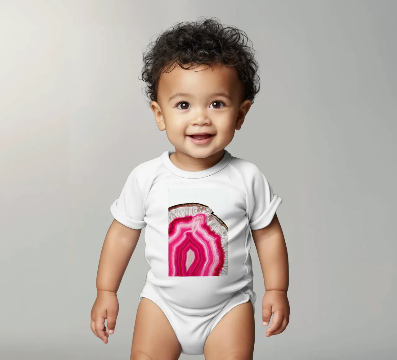 Translucent Agate body neonato maniche corte da cafelab