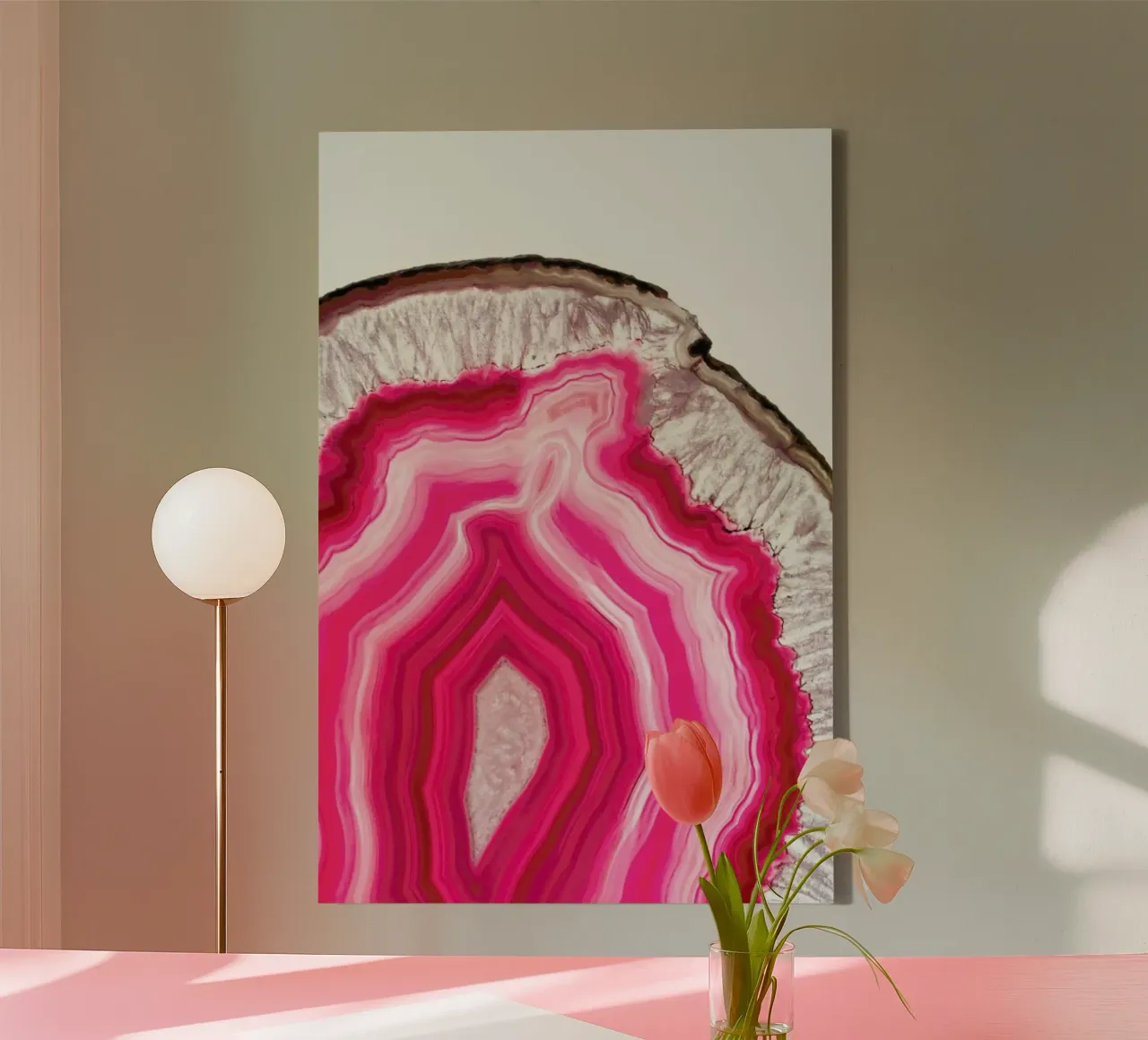 Translucent Agate tela con Cornice a cassetta da cafelab