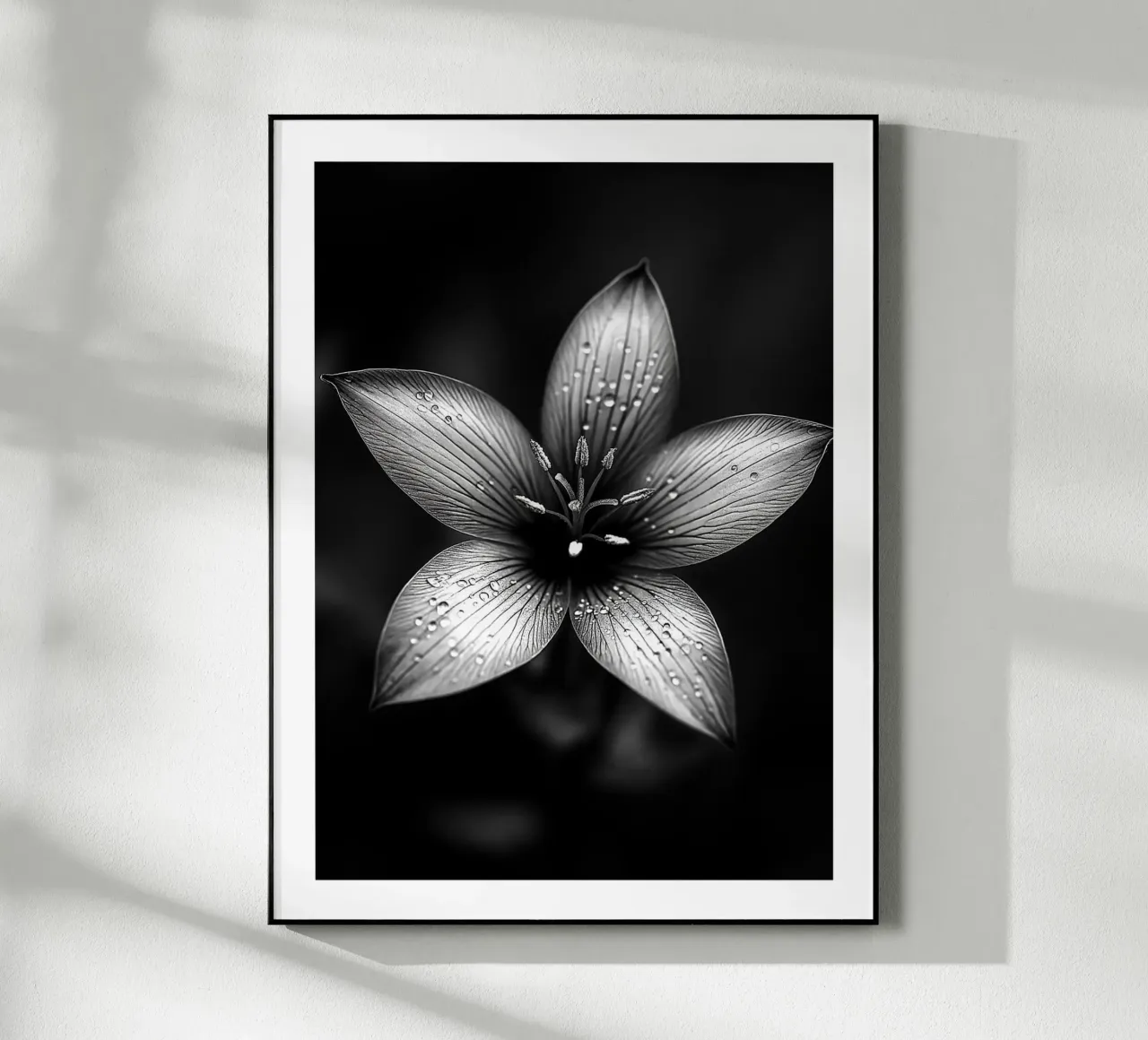 Fiore monocromatico plexiglass da Monochrome