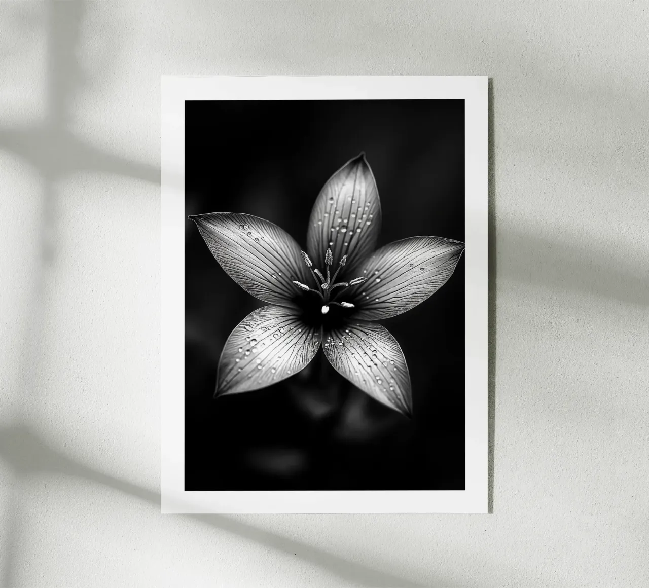 Fiore monocromatico plexiglass da Monochrome