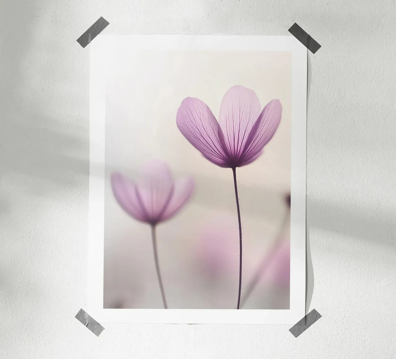 Delicati fiori viola poster da Flora & Horizon