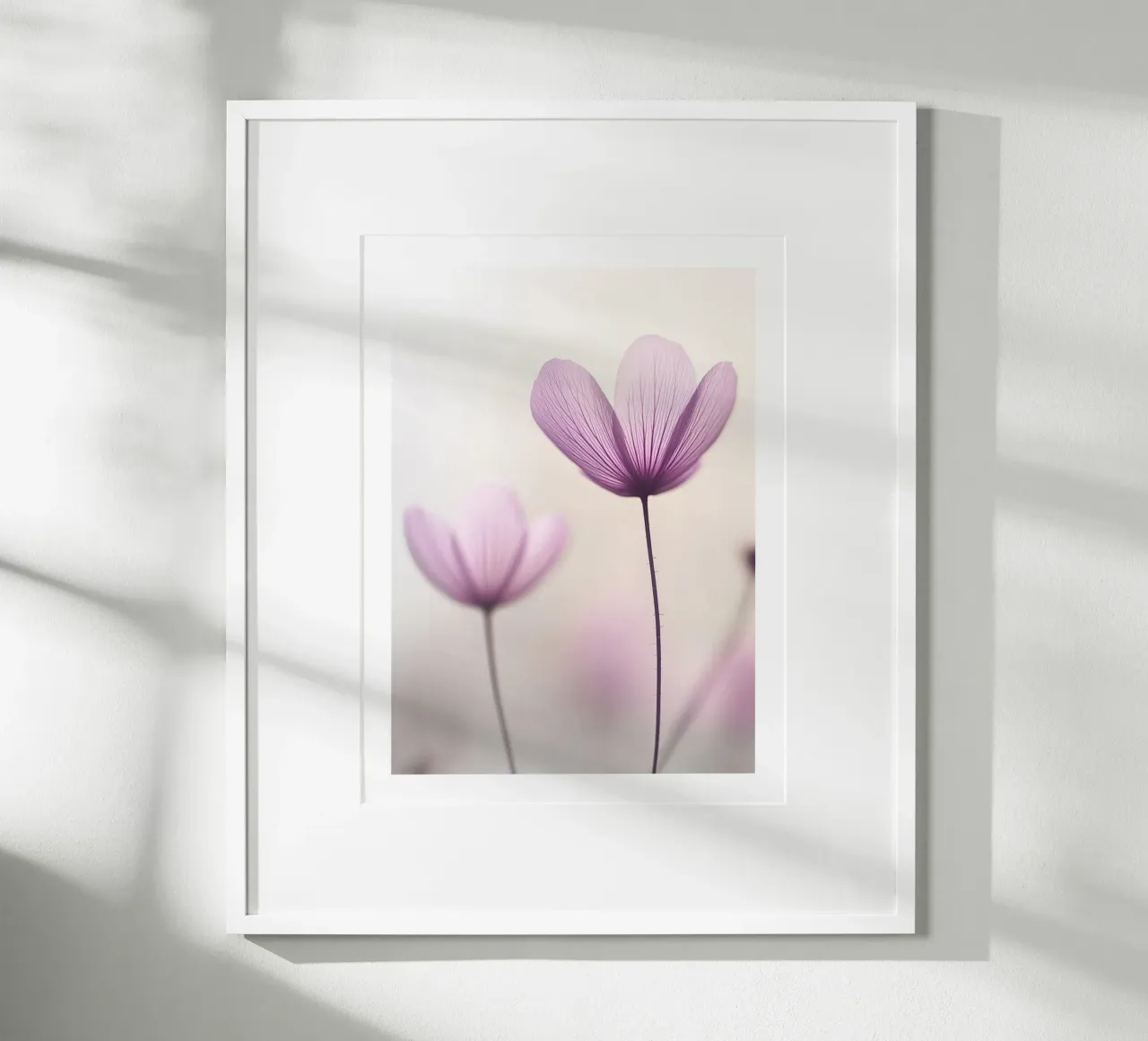 Delicati fiori viola poster da Flora & Horizon