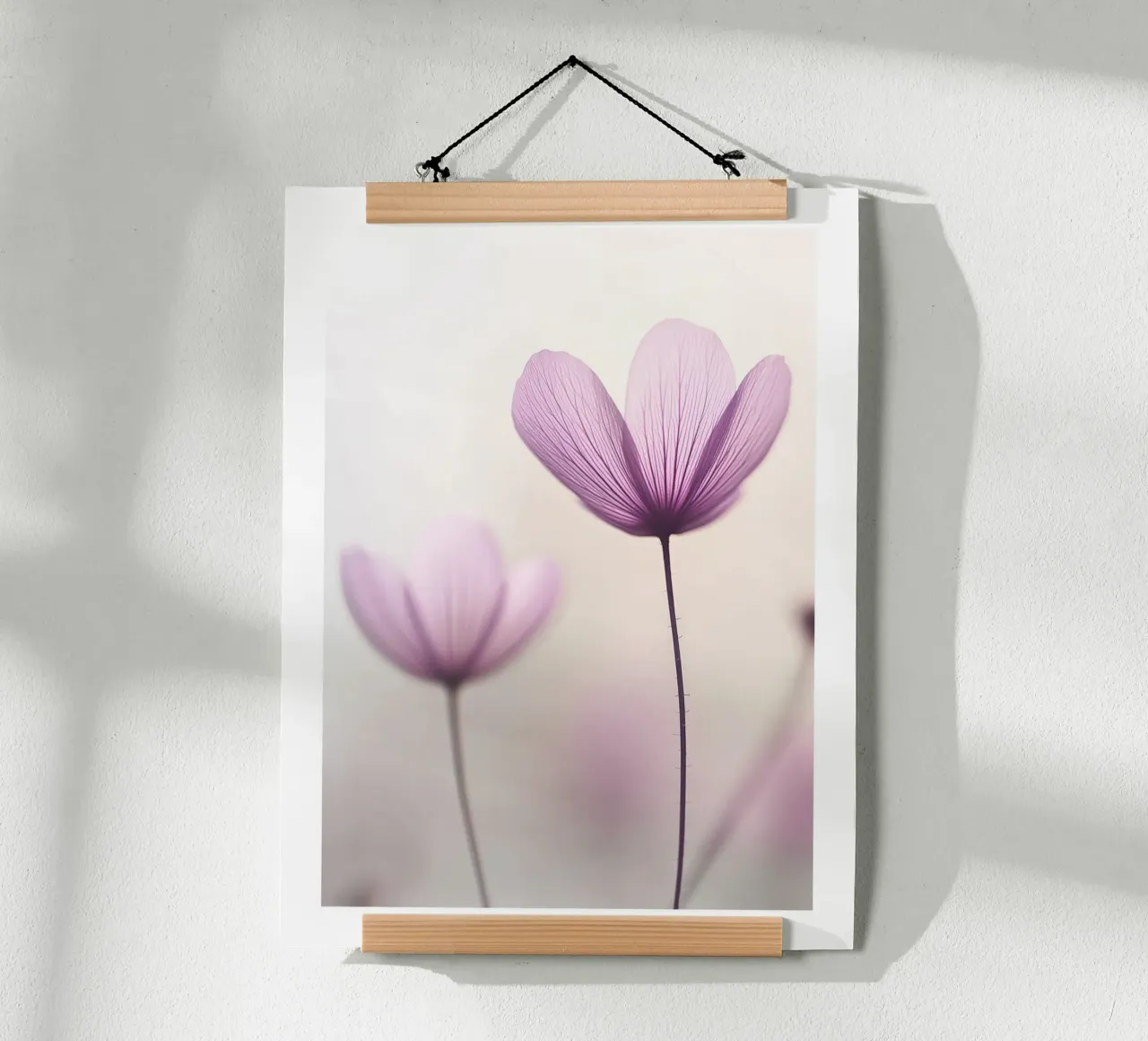 Delicati fiori viola poster da Flora & Horizon