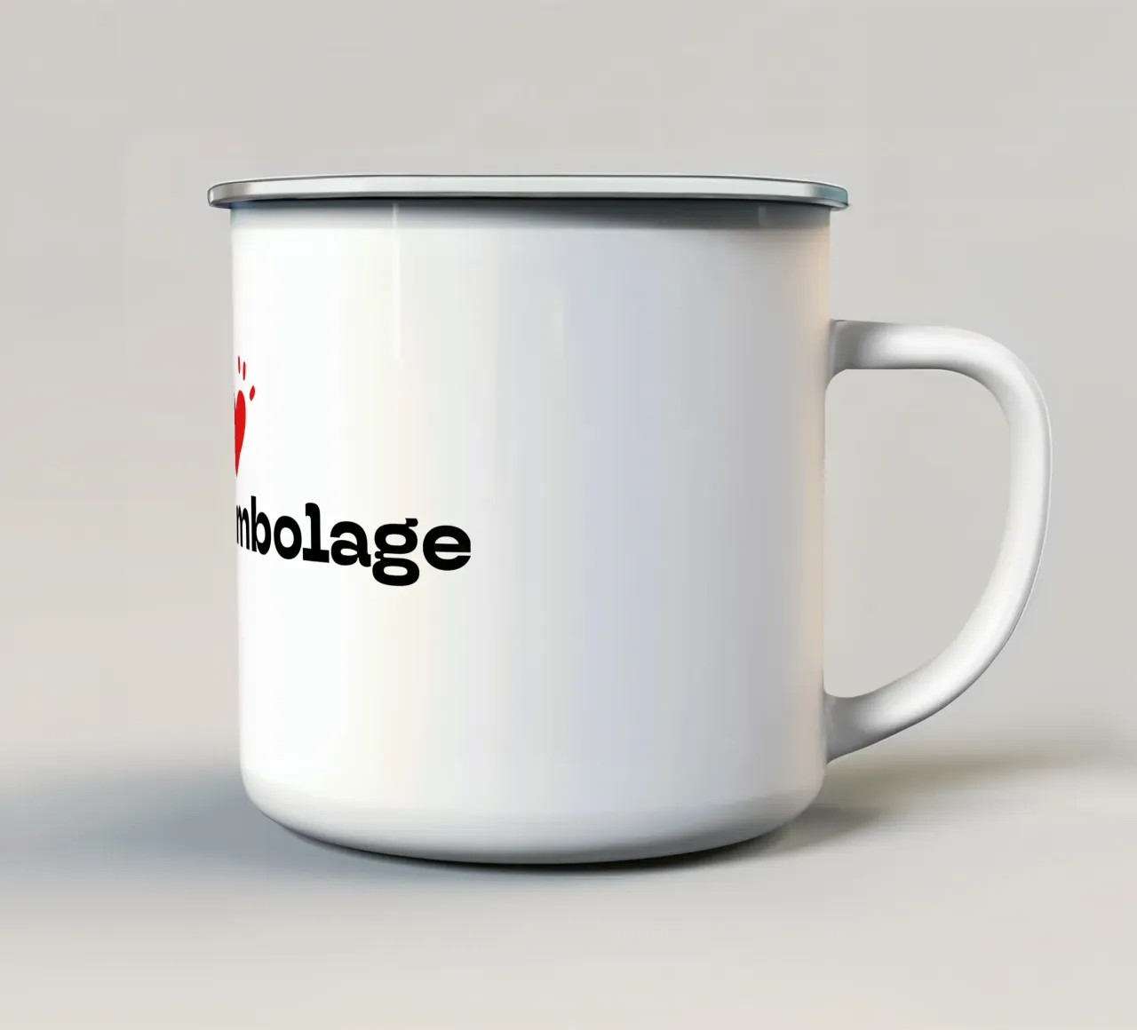 Coeurambolage tazza in smalto da émotion