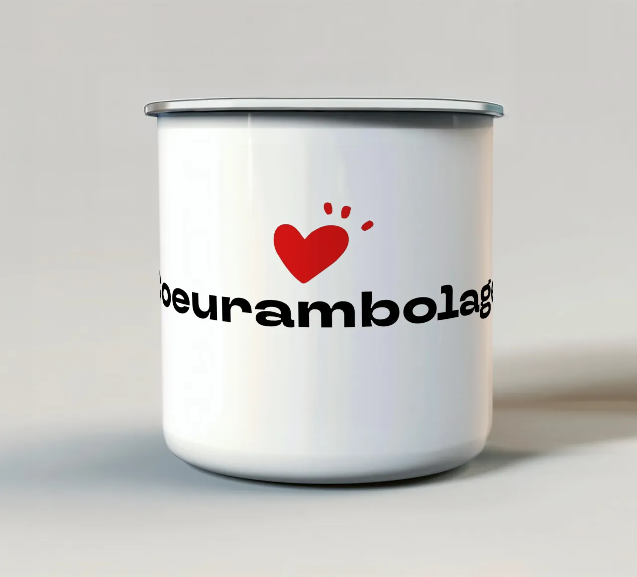 Coeurambolage tazza in smalto da émotion