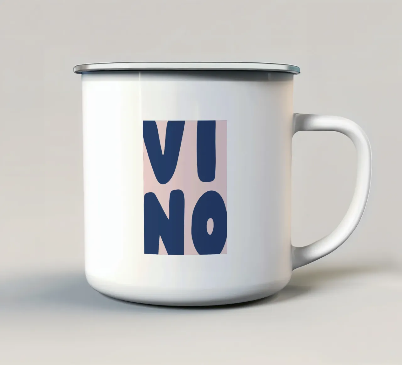 Vino enamel mug by we line studio - art