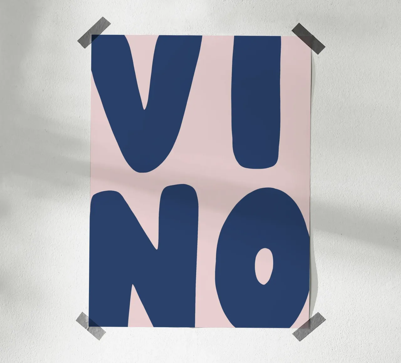Vino poster with plastic frame by we line studio - art