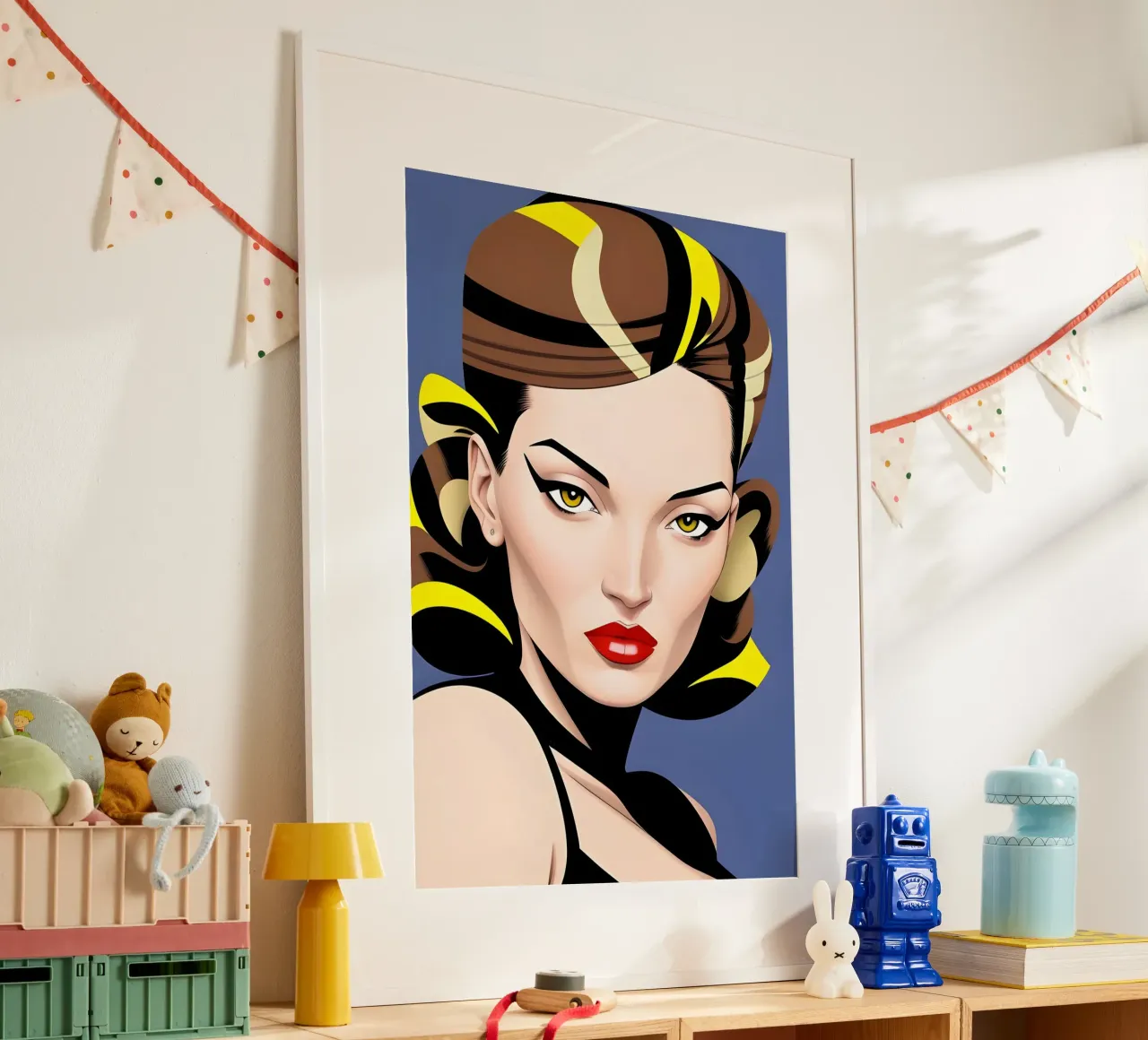 VOGUE DOPAMINA MODA poster con telaio in legno da ART DECO