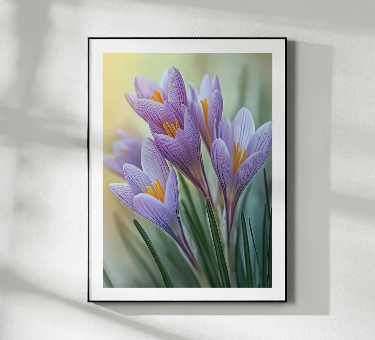 Crocus violets Acryl-Glas von Flora & Horizon