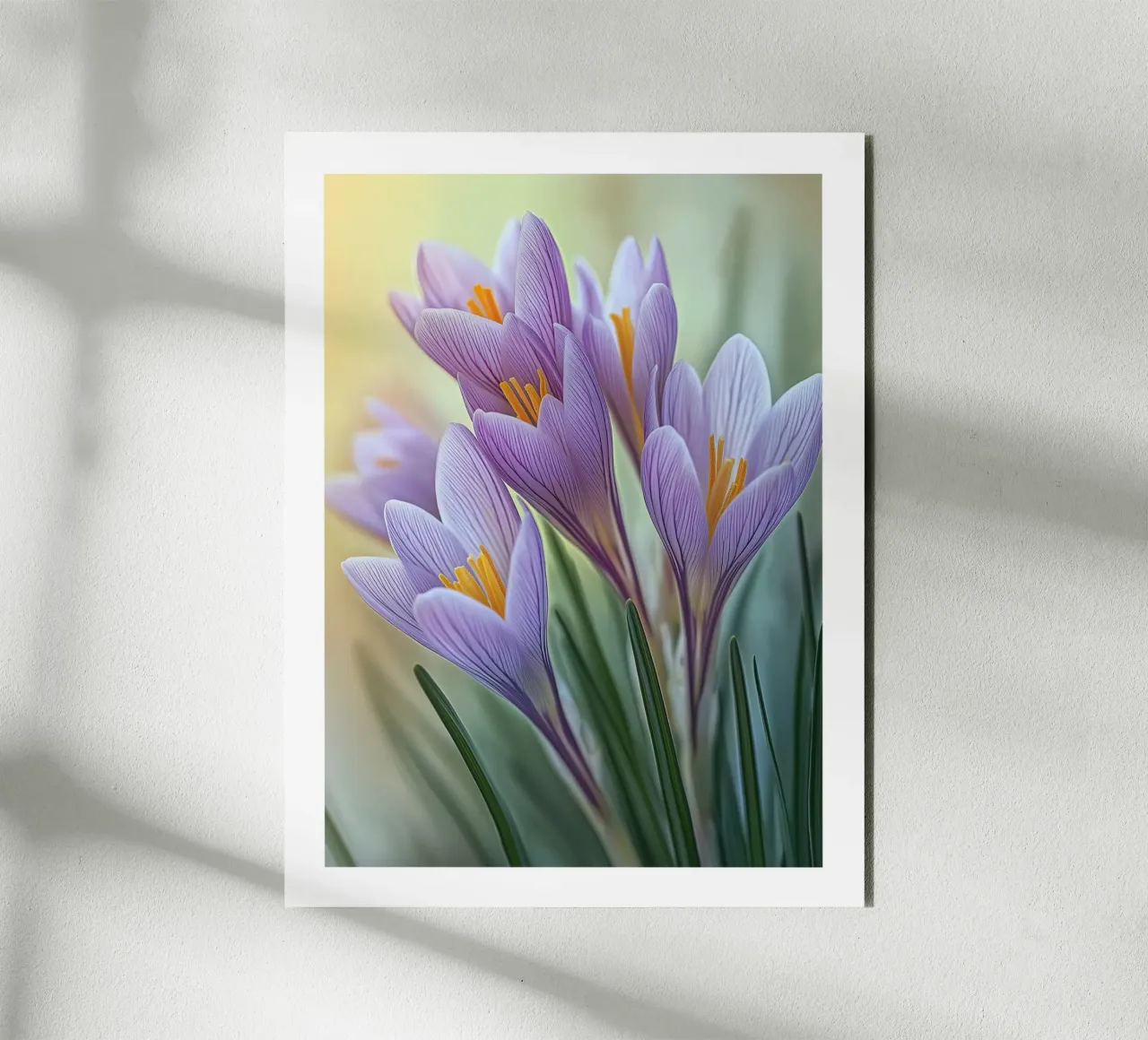 Crocus violets forex plate by Flora & Horizon