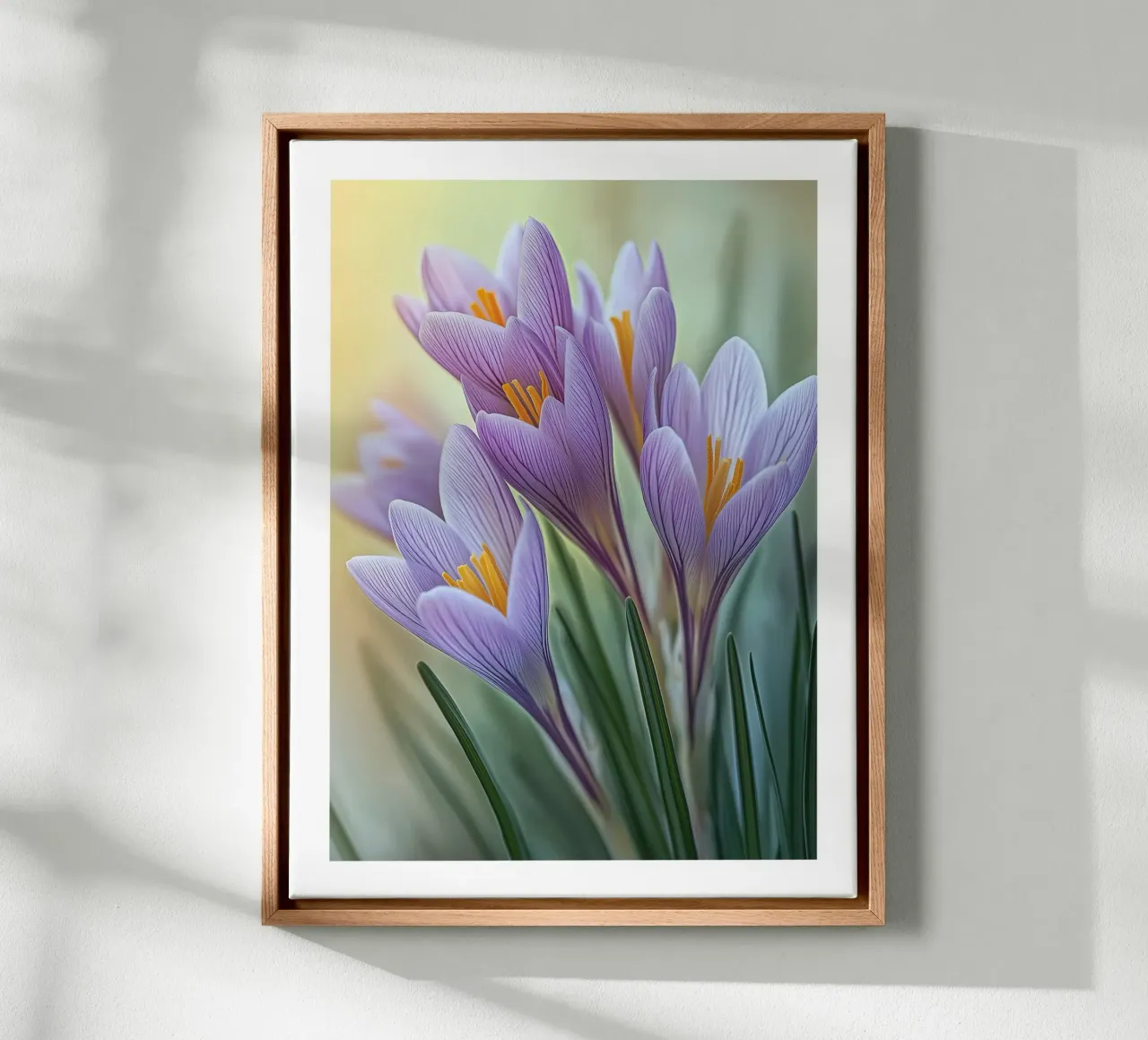 Crocus violets canvas by Flora & Horizon