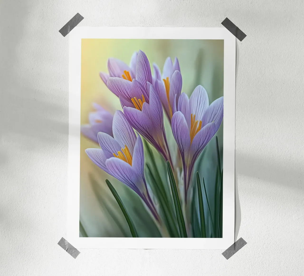 Crocus violets poster by Flora & Horizon
