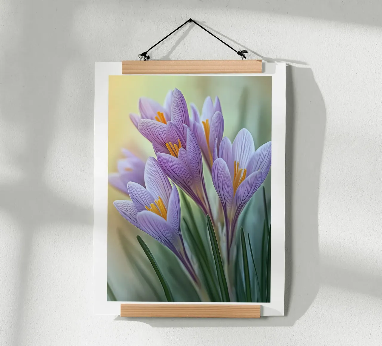 Crocus violets poster by Flora & Horizon